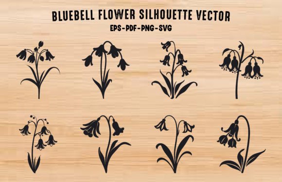 Bluebell Flowers Clipart SVG Bundle