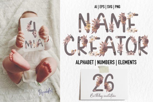 Name Creator FLOWERS: Graphics for Local Branding