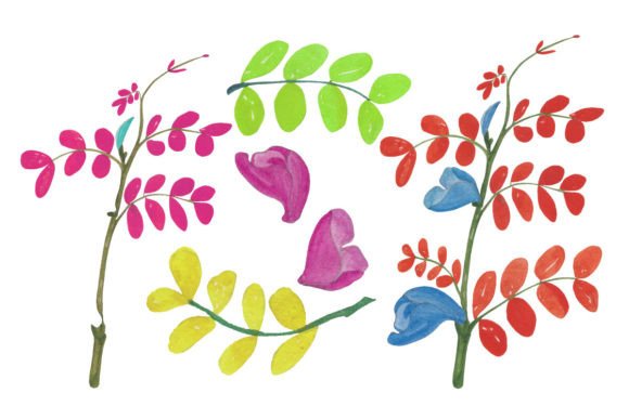 Pattern Flowers and Leaves: Graphics for Local Branding