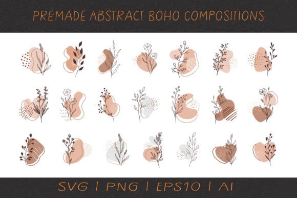 Pre-made Compositions with Flowers