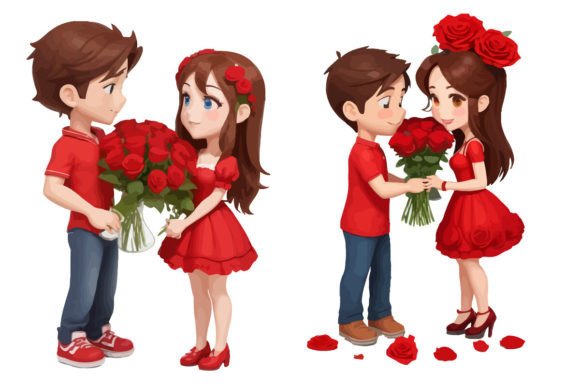 Valentine's Day Rose Flowers Graphics